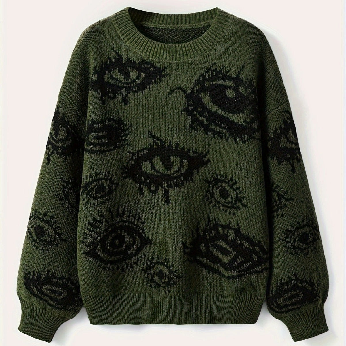 Men's Eyes Knitted Sweater/2 Colors