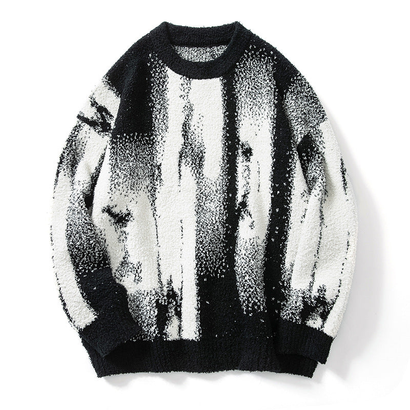 Men's Oil Painting Color Sweater