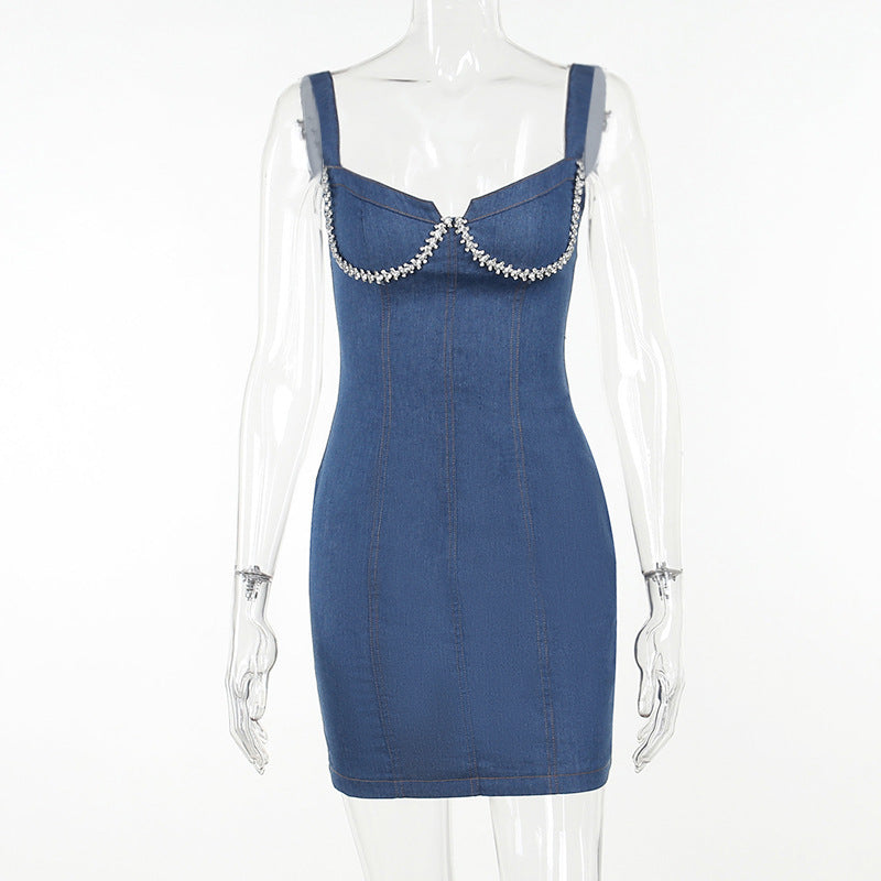 Women's Denim Sling Dress