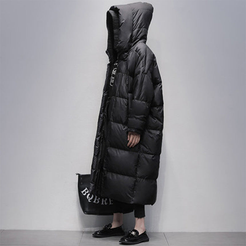 Fleece-lined Thickened Duck Down Jacket