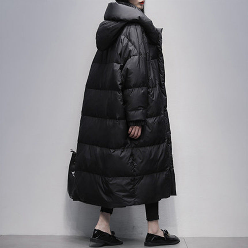 Fleece-lined Thickened Duck Down Jacket