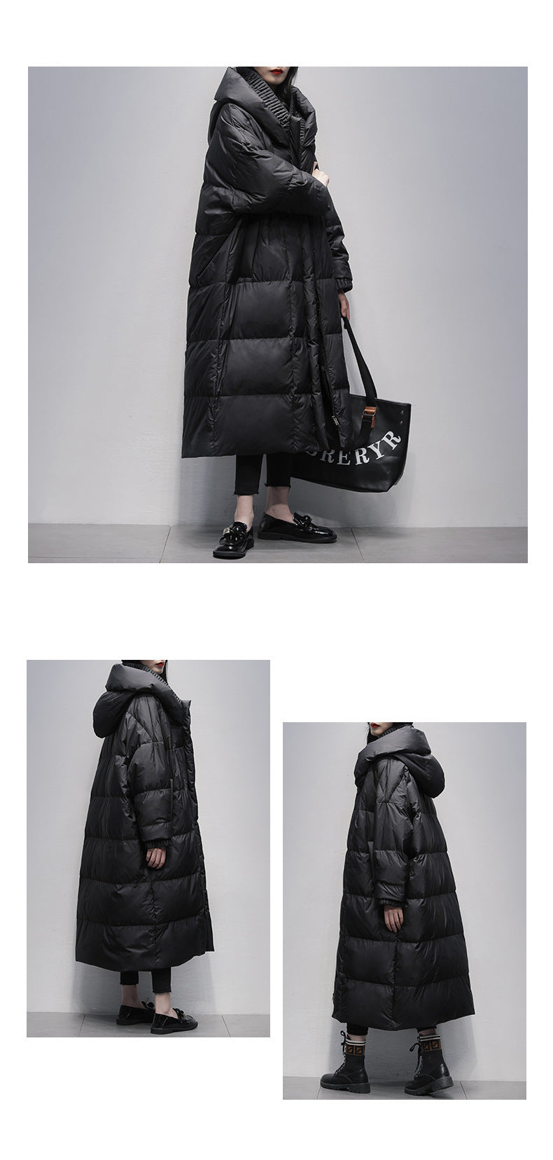 Fleece-lined Thickened Duck Down Jacket