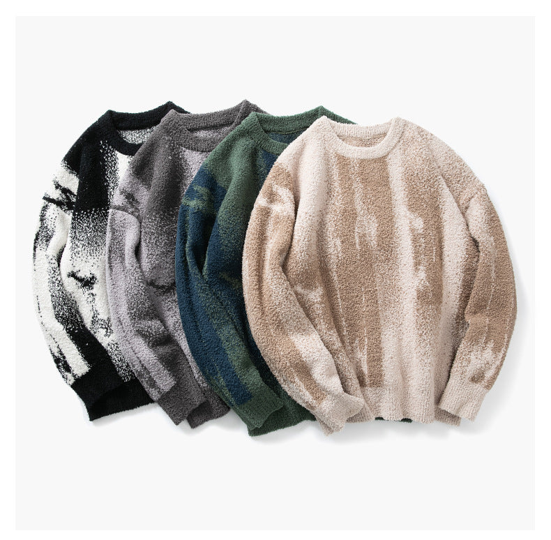 Men's Oil Painting Color Sweater