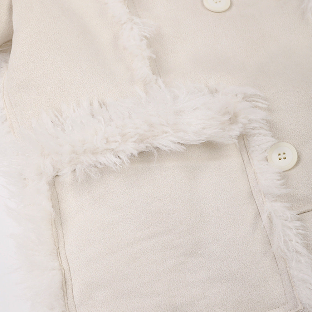 Women's Fur Long Thick Coat
