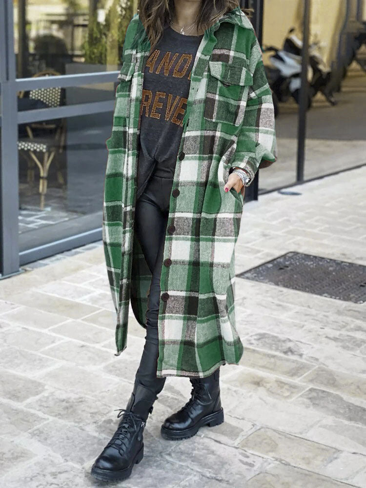 Trench Coat Lapel Side Slit Women's