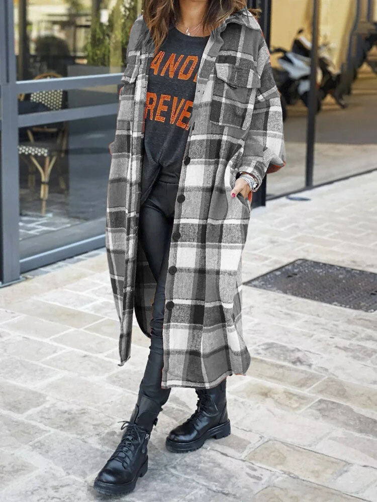 Trench Coat Lapel Side Slit Women's