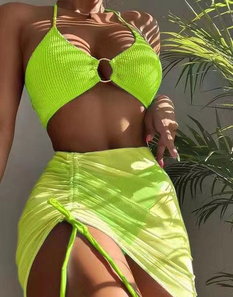 Women's Three-point Bikini/Skirt Set/12 Colors