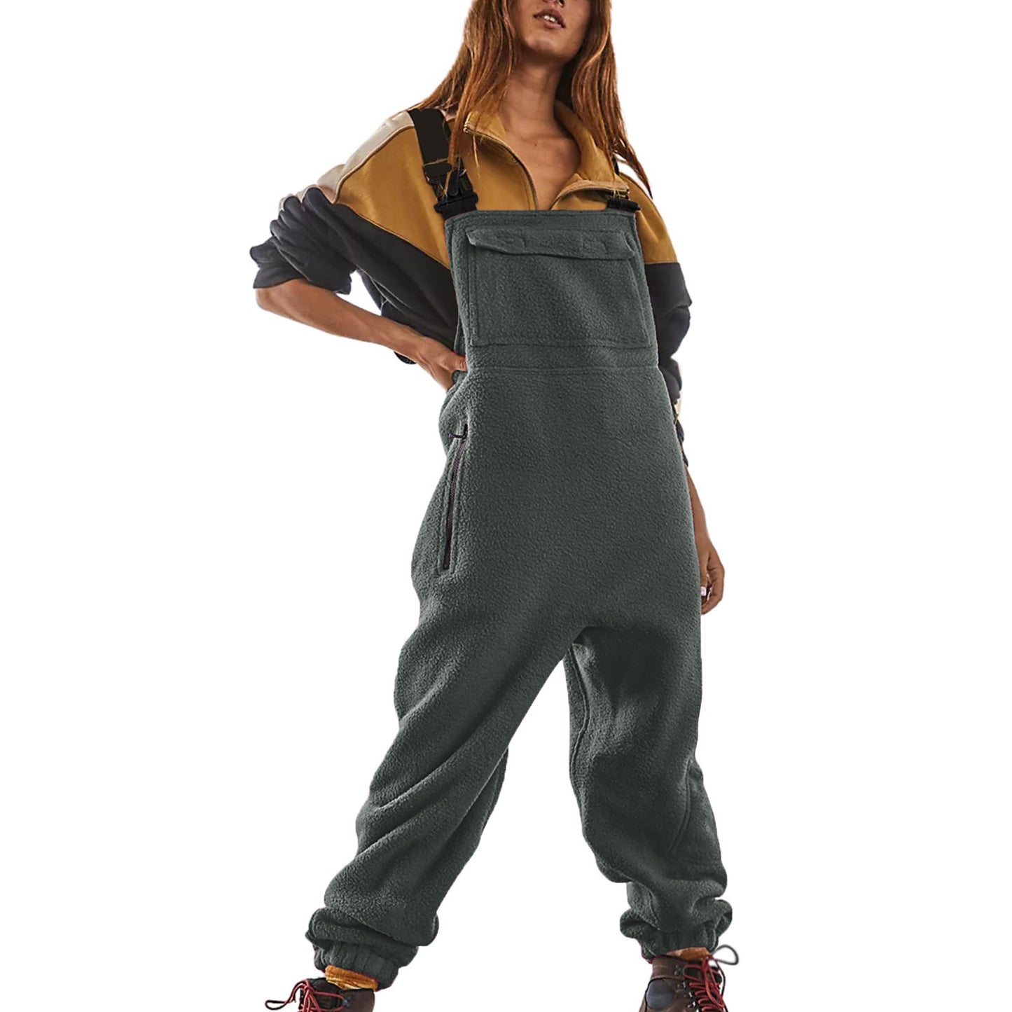 Women's Polar Fleece Overalls/10 Colors
