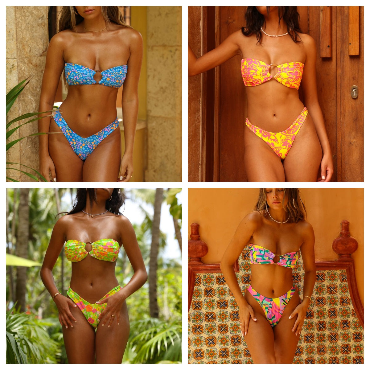 Woman's Tube Top Bikini/6 Colors