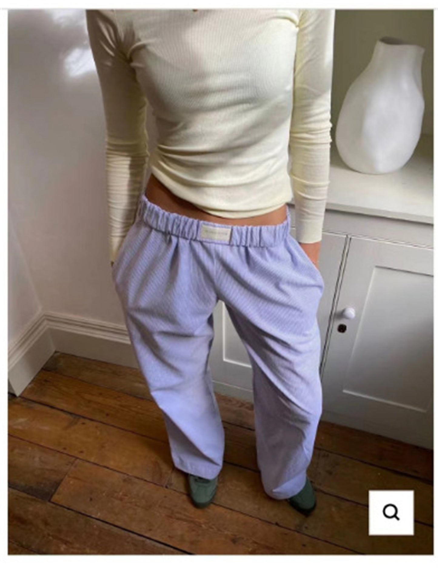 Women's Drawstring Loose High Waist Wide Bottom Pants/5/Colors