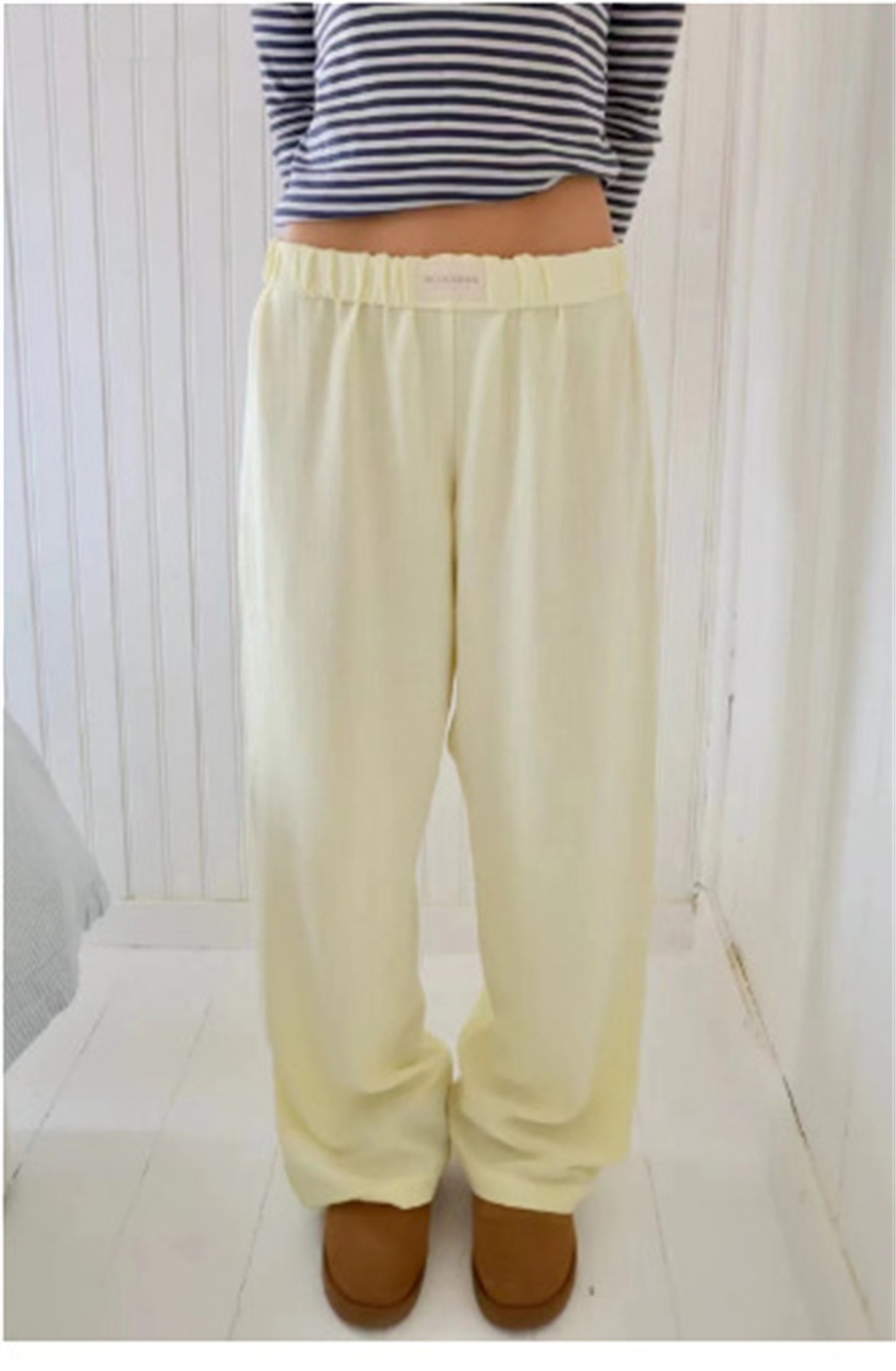 Women's Drawstring Loose High Waist Wide Bottom Pants/5/Colors