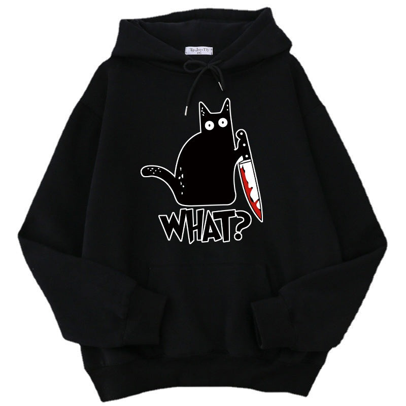 Adult Heavy Blend Printed Hoodie/Knife Cat/11 Colors