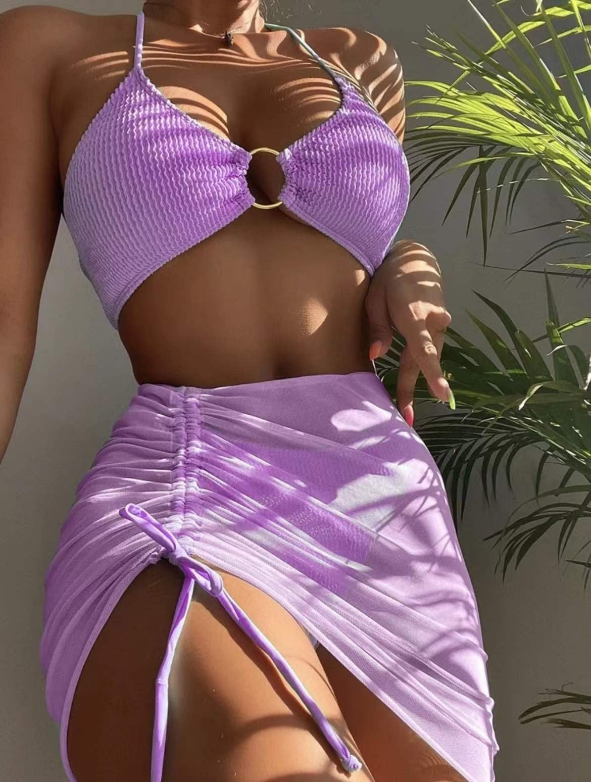 Women's Three-point Bikini/Skirt Set/12 Colors