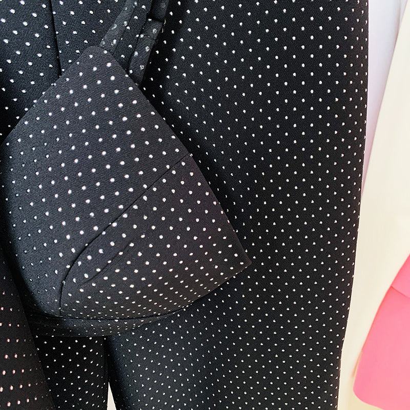 Woman's Sequence One Button Jacket 3 Piece Set