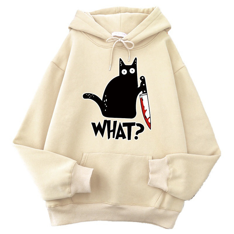 Adult Heavy Blend Printed Hoodie/Knife Cat/11 Colors