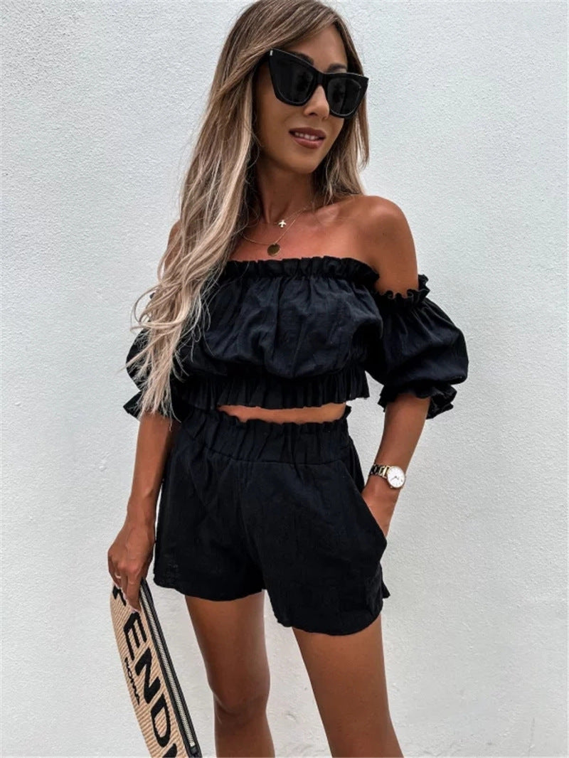 Women's Tube Top/Shorts 2peice Set/3 Colors