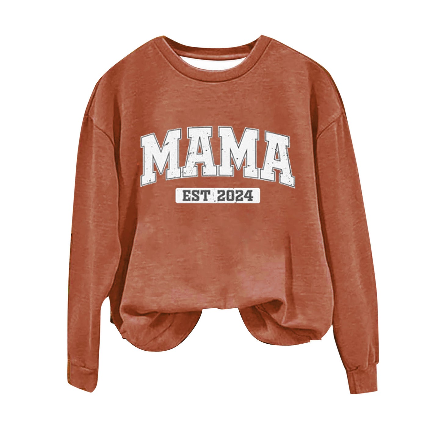 Women's 3D Printed Letter Pullover Sweater/4 Colors