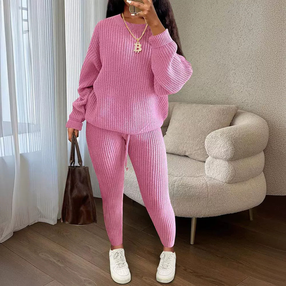 Women's Knitted Wool 2Peice Set/3 Colors