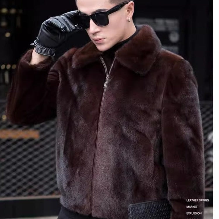 Men's Mink Fur Coat/2 Colors