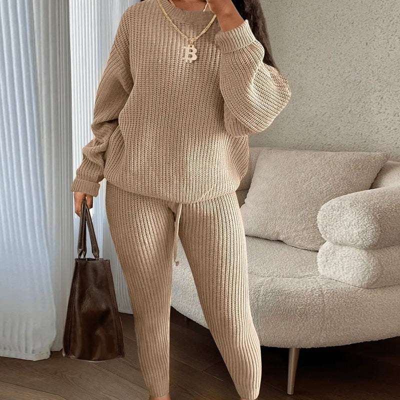 Women's Knitted Wool 2Peice Set/3 Colors