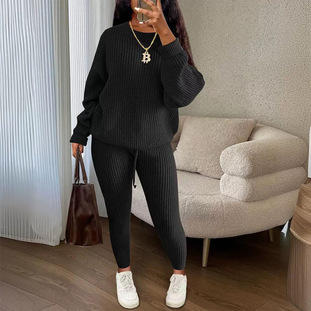 Women's Knitted Wool 2Peice Set/3 Colors