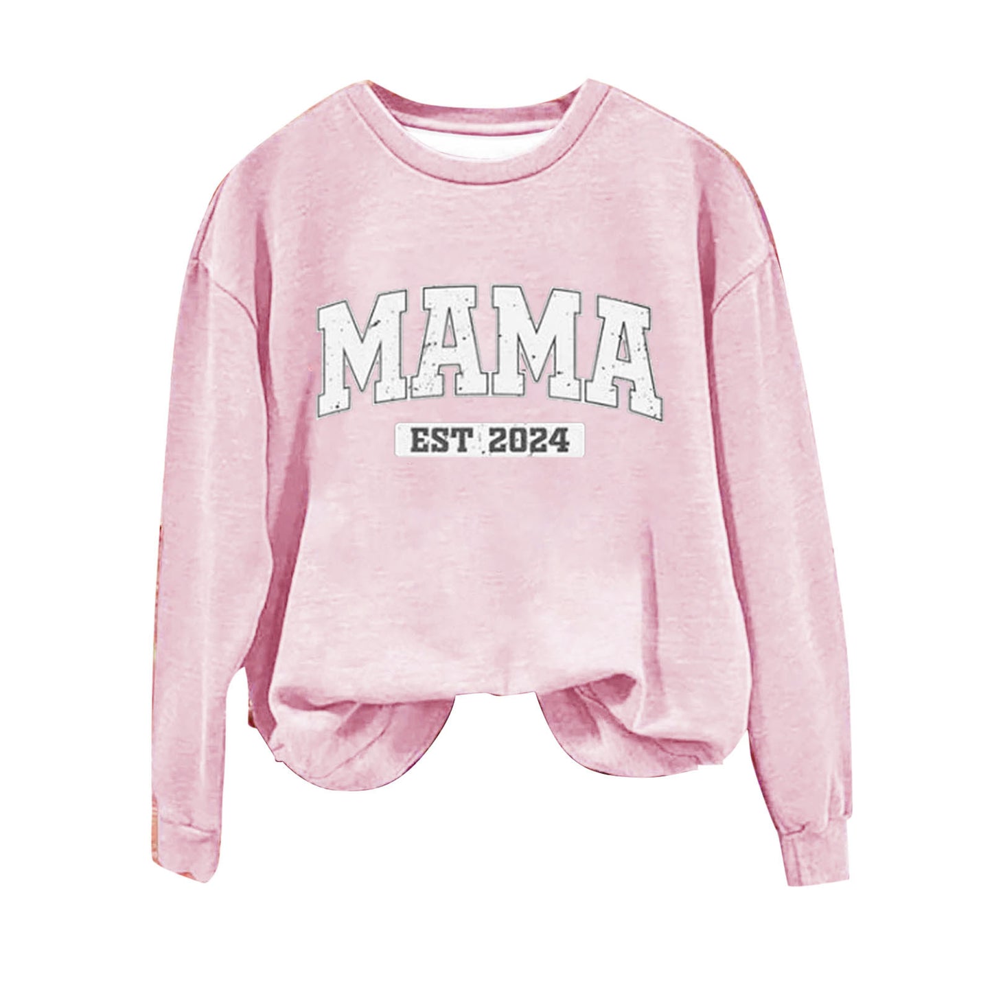 Women's 3D Printed Letter Pullover Sweater/4 Colors