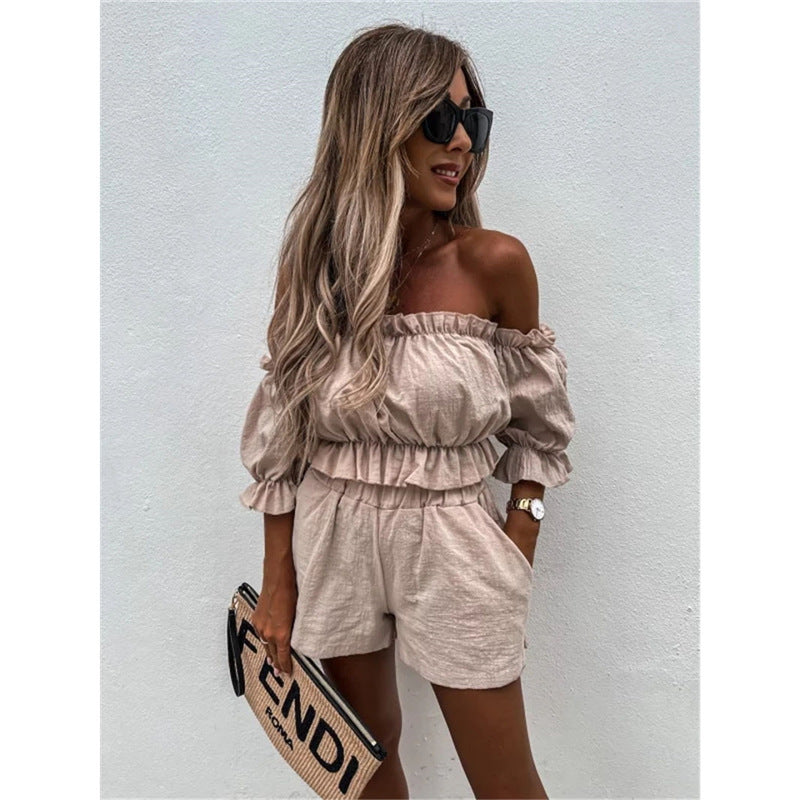 Women's Tube Top/Shorts 2peice Set/3 Colors