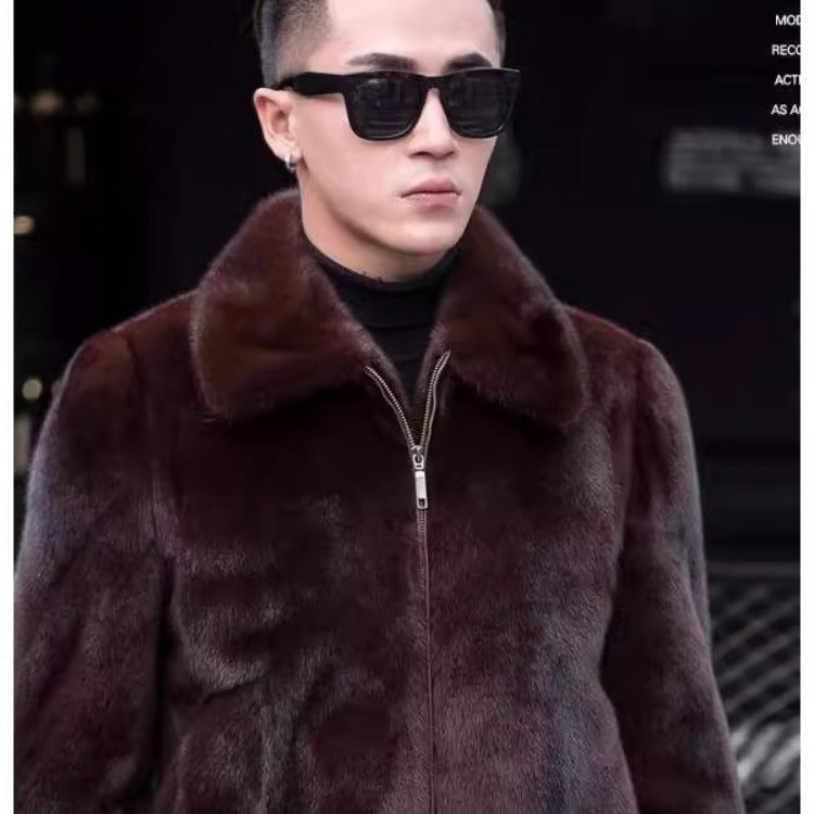 Men's Mink Fur Coat/2 Colors