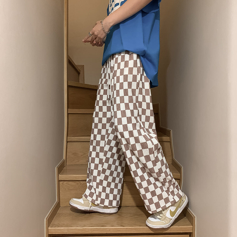 Men's Checkered Casual Pants