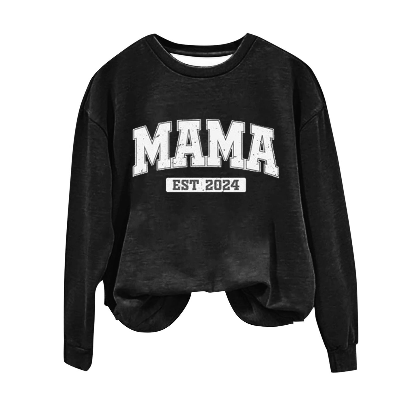 Women's 3D Printed Letter Pullover Sweater/4 Colors