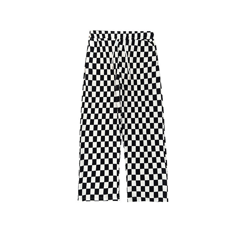Men's Checkered Casual Pants