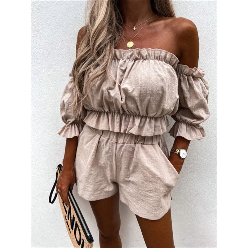 Women's Tube Top/Shorts 2peice Set/3 Colors