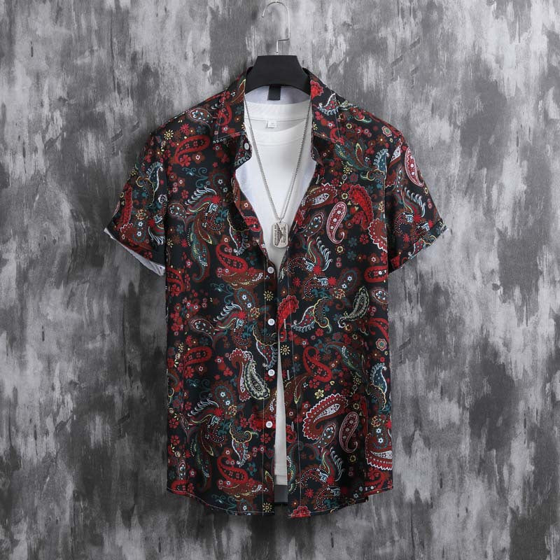 Men's Casual Shirt/Shorts Set/4 Colors
