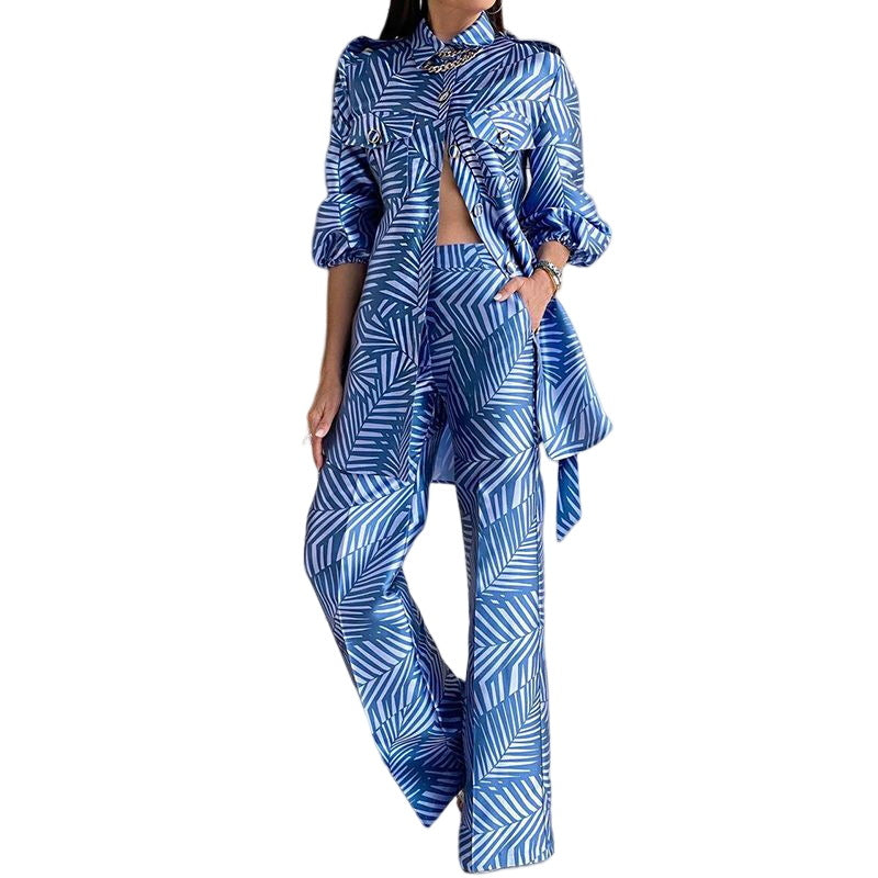 Women's Printed Two-piece Set Lounge Wear