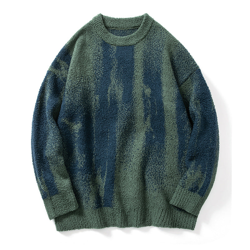 Men's Oil Painting Color Sweater