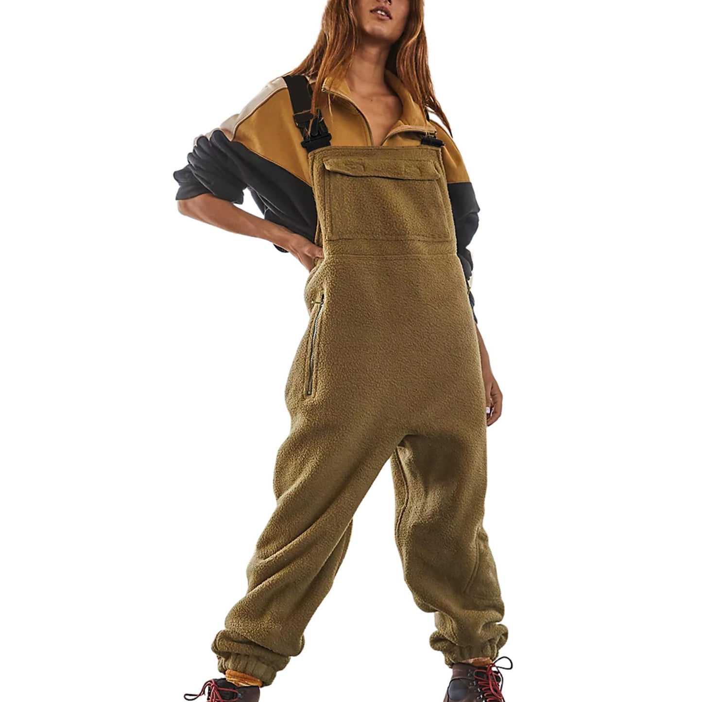 Women's Polar Fleece Overalls/10 Colors