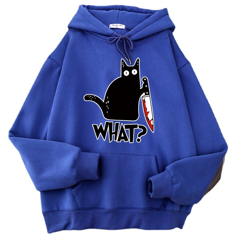 Adult Heavy Blend Printed Hoodie/Knife Cat/11 Colors