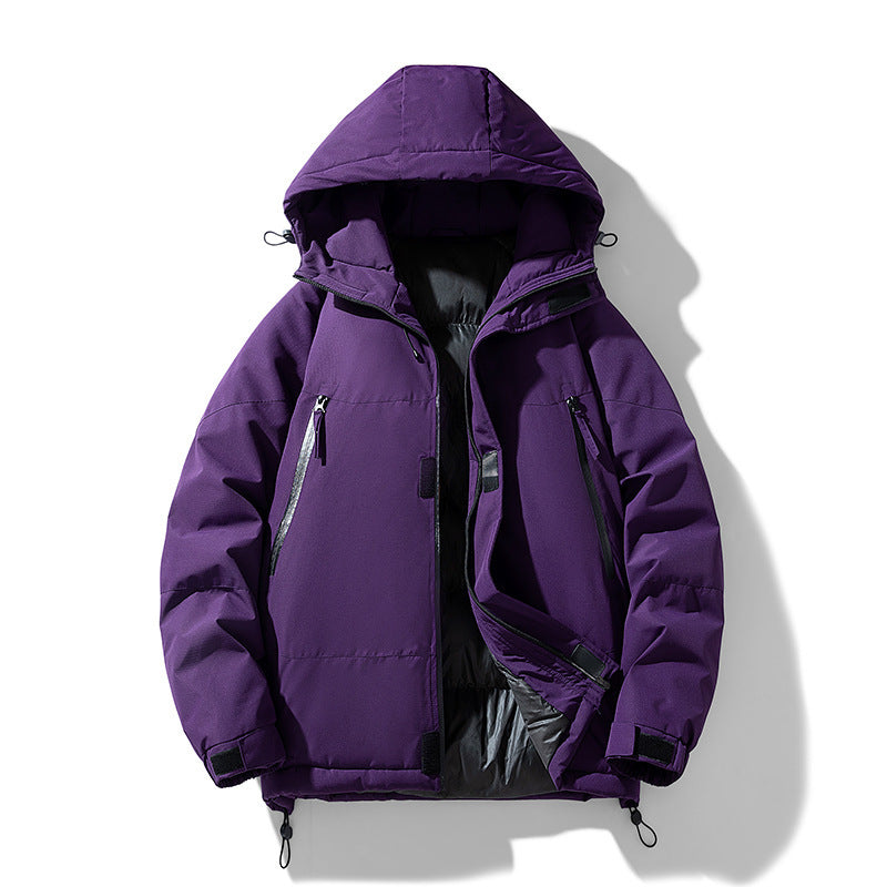 Unisex Thickened Hooded Cotton Tactical Jacket/5 Colors