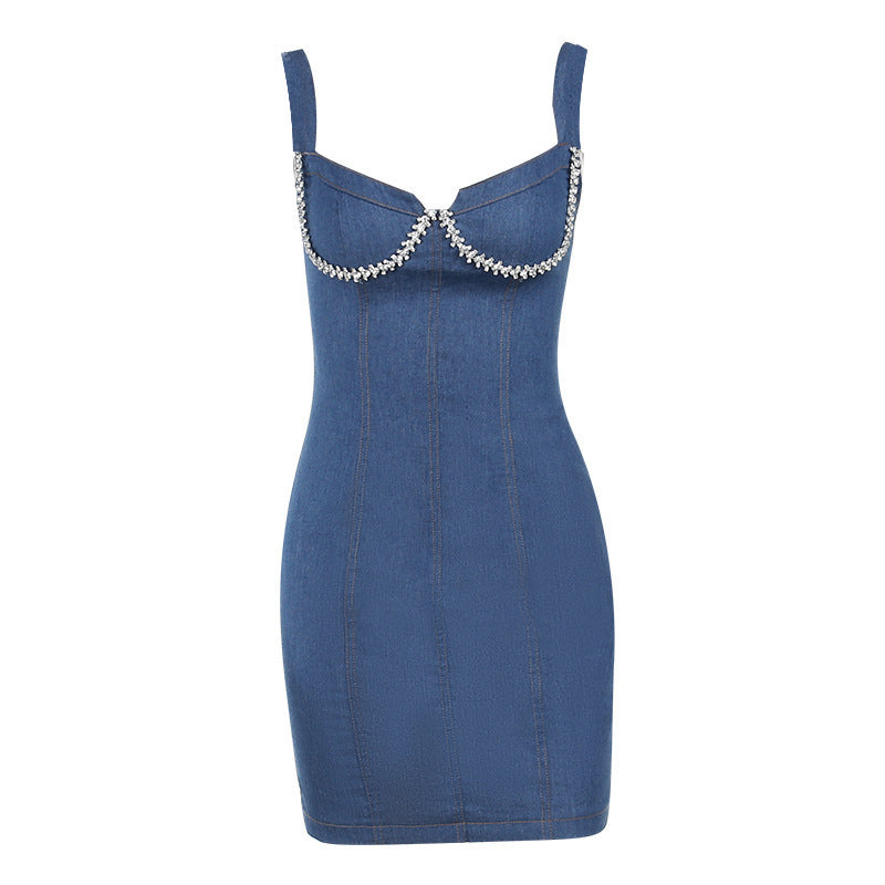 Women's Denim Sling Dress