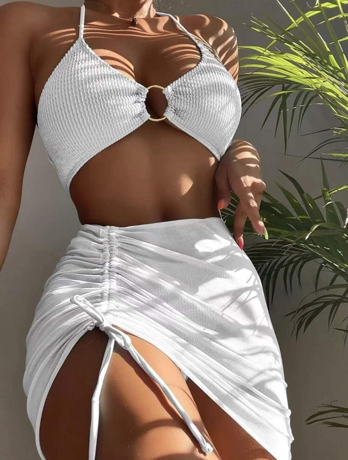 Women's Three-point Bikini/Skirt Set/12 Colors