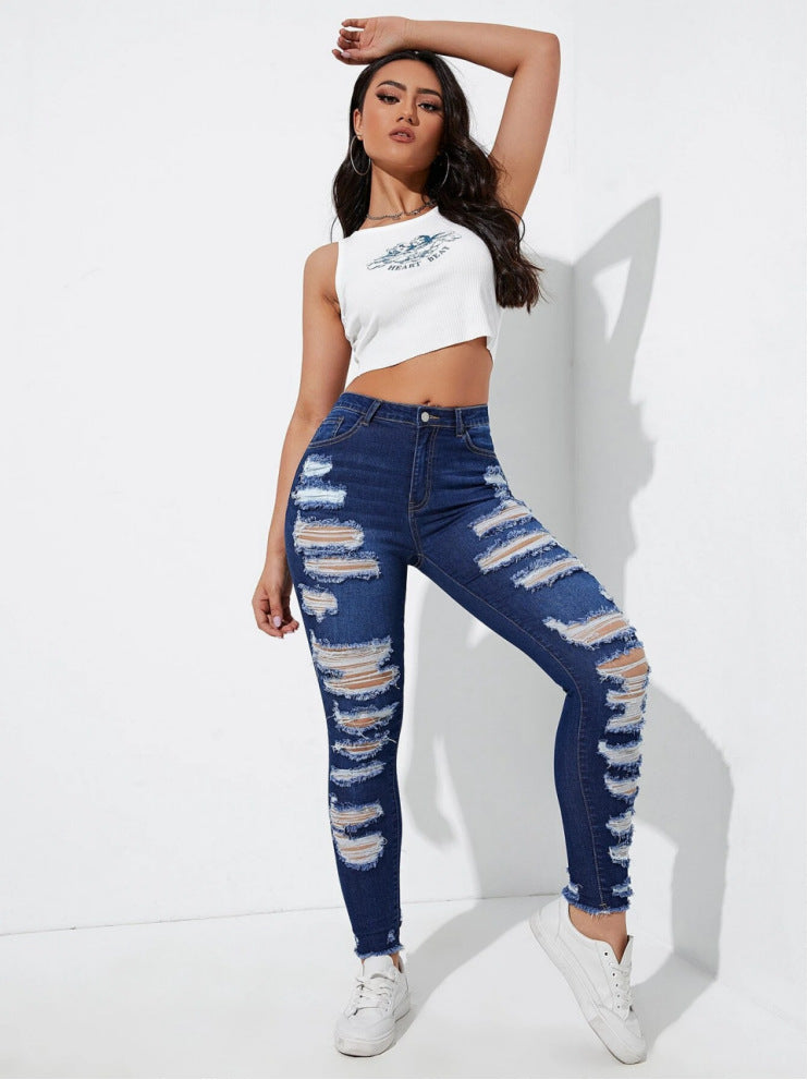 Women's Slim Fit High Waisted Jeans