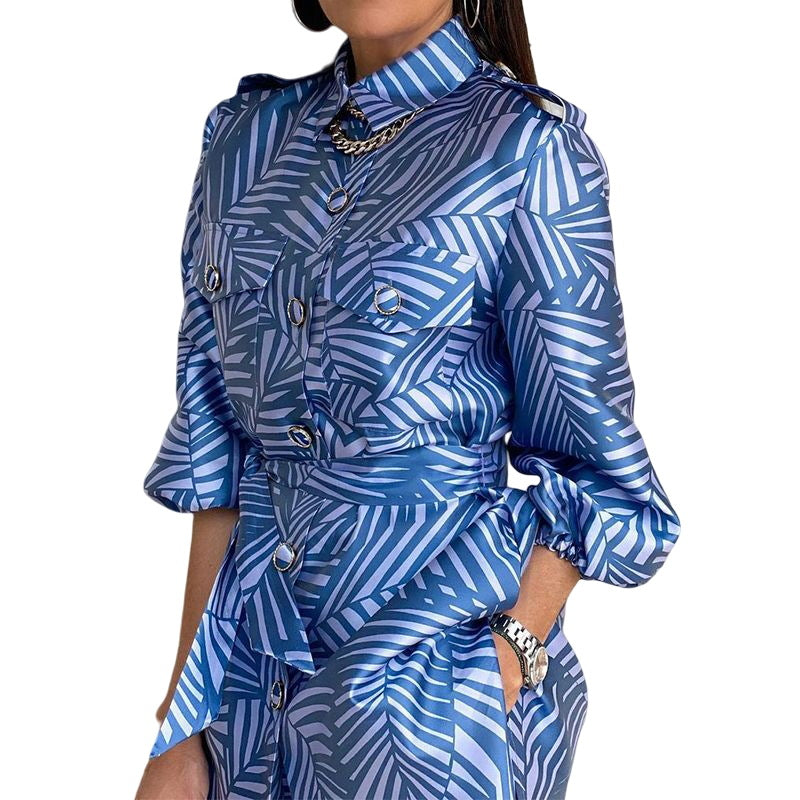 Women's Printed Two-piece Set Lounge Wear