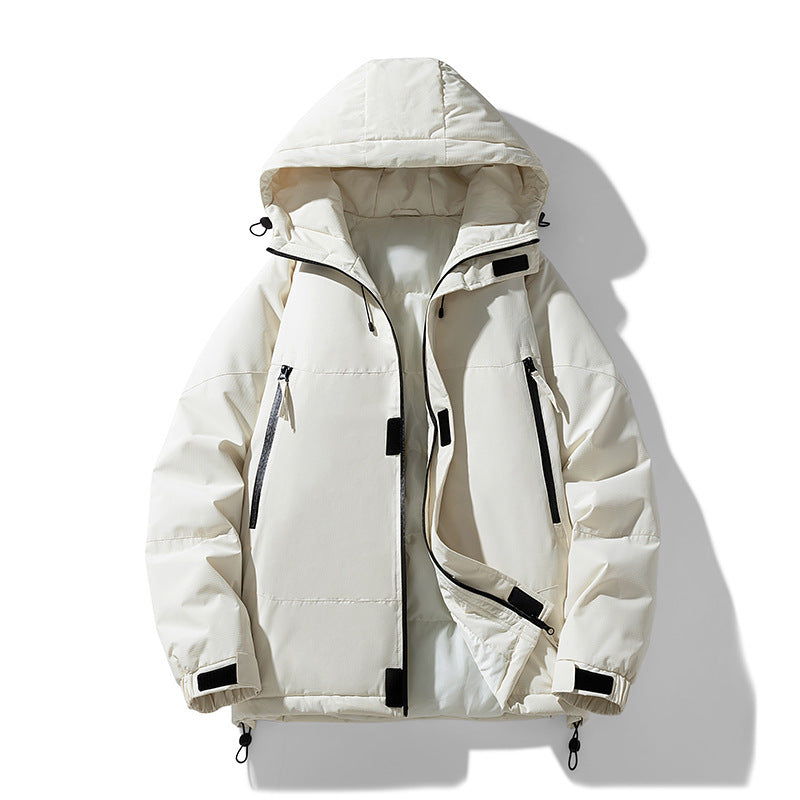 Unisex Thickened Hooded Cotton Tactical Jacket/5 Colors