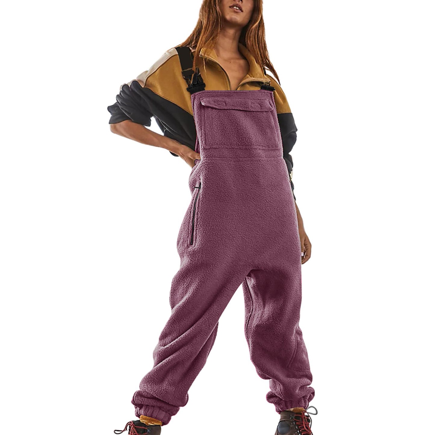 Women's Polar Fleece Overalls/10 Colors