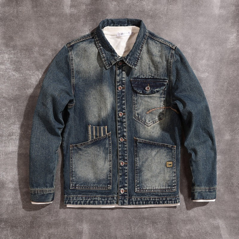 Men's Embroidered Denim Jacket