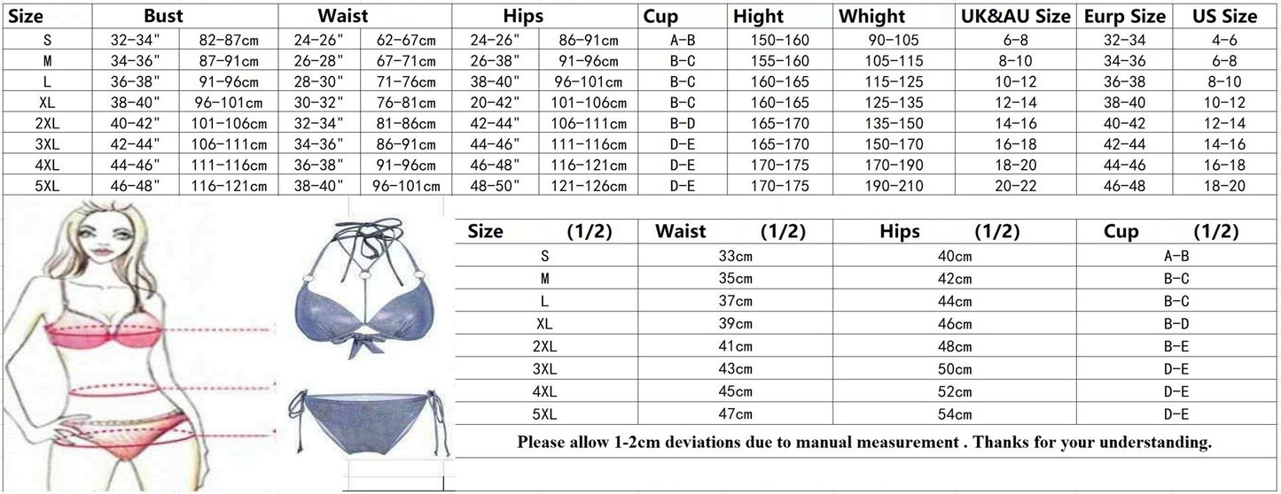 Woman's High Waist Lace-up Multicolor Bikini/4 Colors