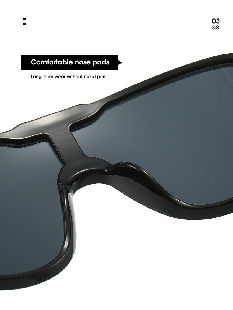 Woman's Toad Large Rim Drooping Sunglasses/6 Colors