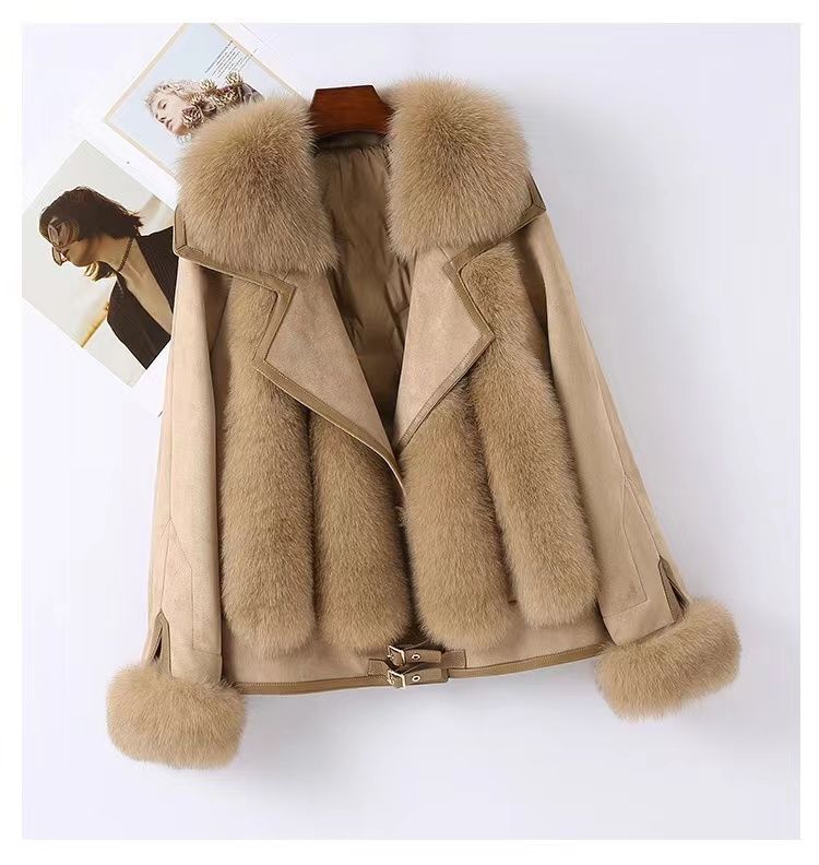 Women's Imitation Fox Fur Jacket/2 Colors