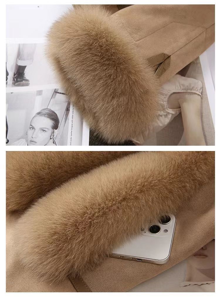 Women's Imitation Fox Fur Jacket/2 Colors