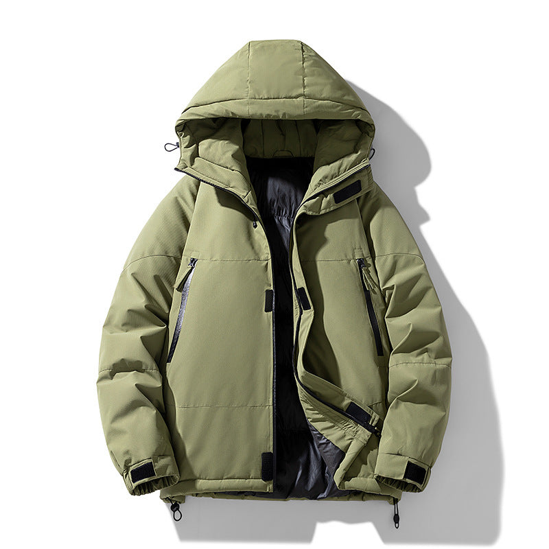 Unisex Thickened Hooded Cotton Tactical Jacket/5 Colors